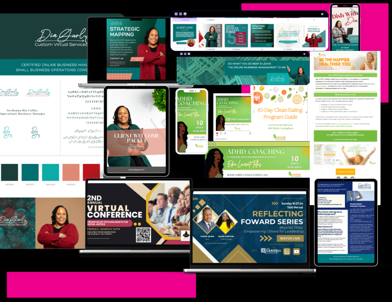 DiaGurl and Clients Mockup