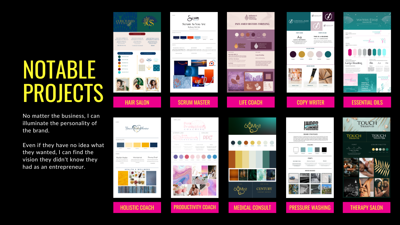 Notable Projects Brand Boards